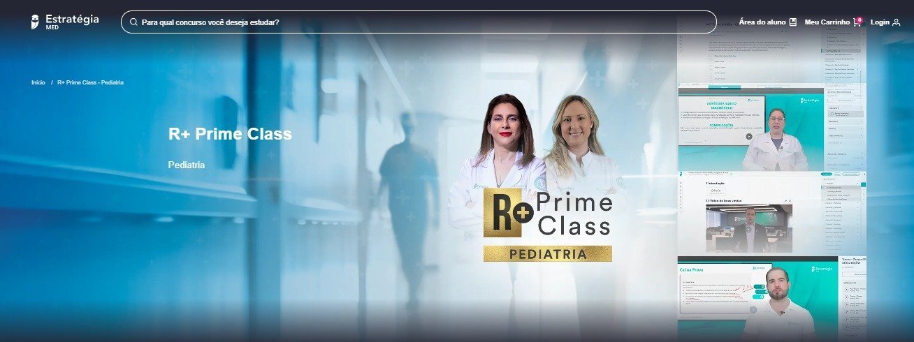 R+ Prime Class Pediatria 2026 Estratégia MED